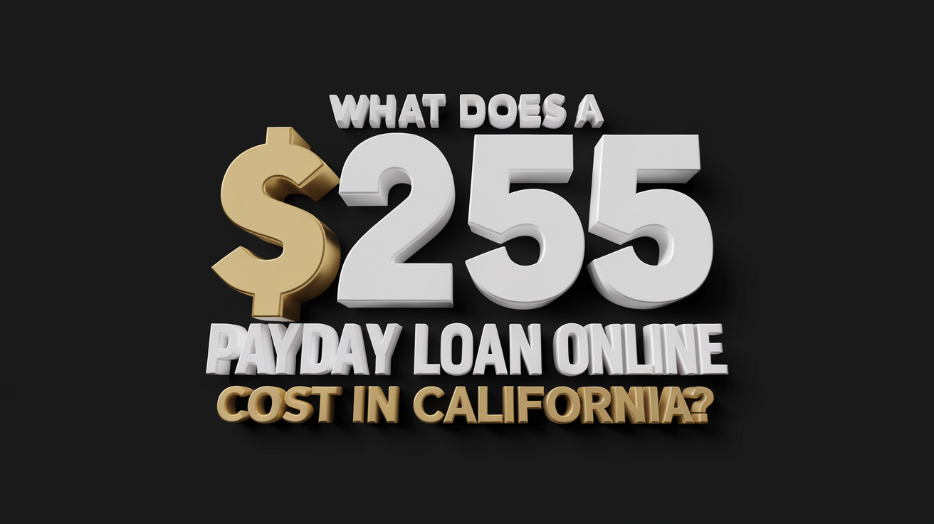 What does a $255 Payday Loan Online Cost in California?